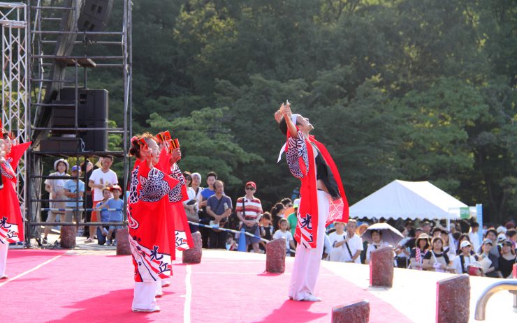 よさこい光が丘 光が丘公園ステージ横