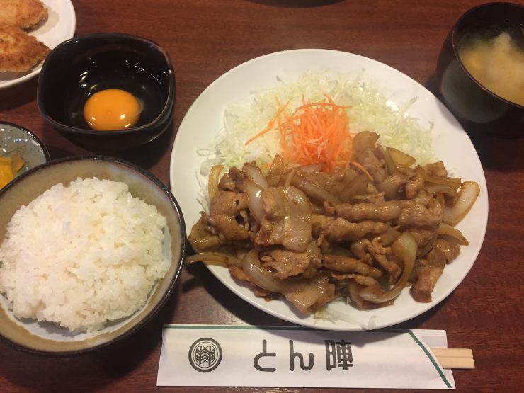 とん陣 にんにく焼定食