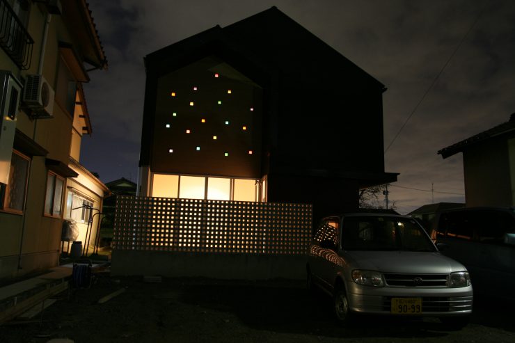 山崎雅也一級建築士事務所　戸建て夜の明かり